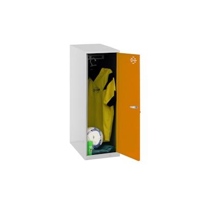 SimonRack Metallschrank Single mini zerlegt 1 Tür GRAU/ORANGE 915x300x500 mm (Höhe x Länge x Breite) Image