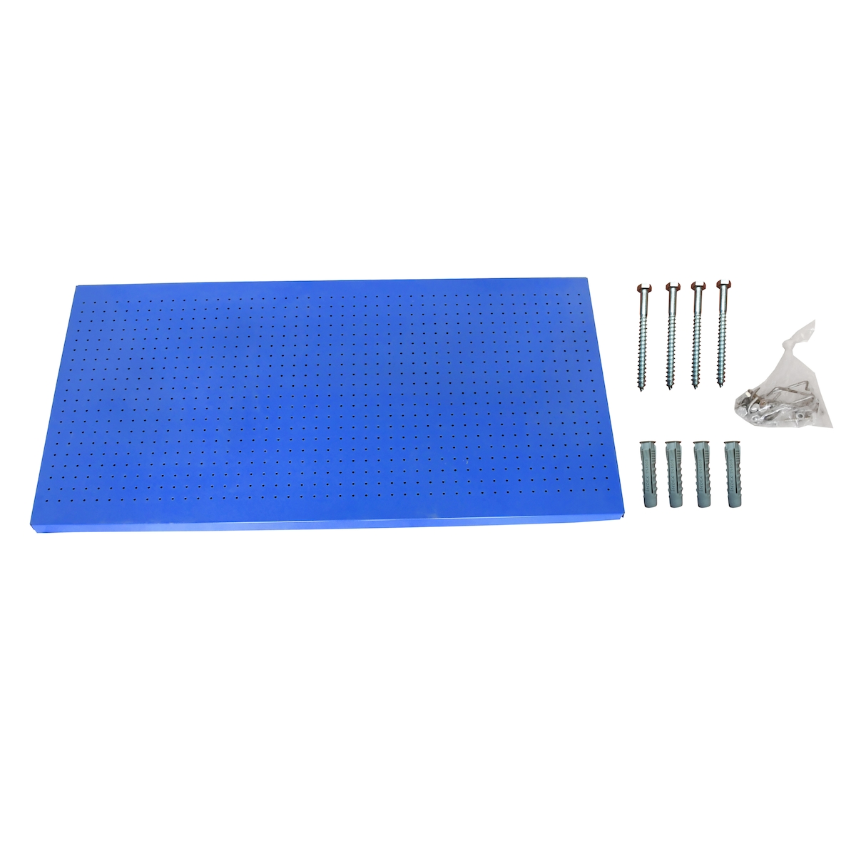 SimonRack Perforierte Metallplatte für Werkzeuge 900x600 blau + 8 Haken Image