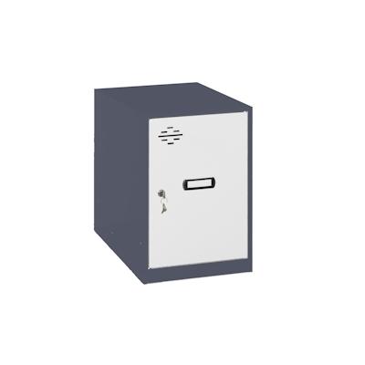 SimonRack Metallschrank mini zerlegt ANTHRACITE/WEISS 475x300x500 mm (Höhe x Länge x Breite) Image