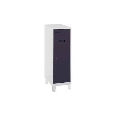 SimonRack Metallschrank mini zerlegt 1 Tür WEISS/ANTHRACITE 1015x400x500 mm (Höhe x Länge x Breite) Image
