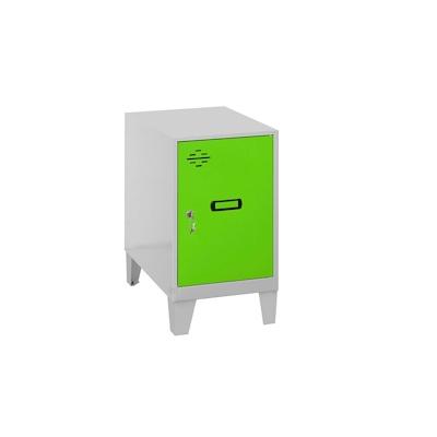 SimonRack Metallschrank mini zerlegt GRAU/GRÜN 575x400x500 mm (Höhe x Länge x Breite) Image