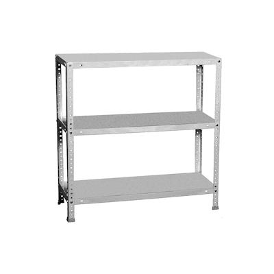 SimonRack Metallregal mit Schrauben Advantage 3 Fachböden mit 75 kg pro Ebene Farbe VERZINKT 1000x1000x400 mm (Höhe x Länge x Breite) Image