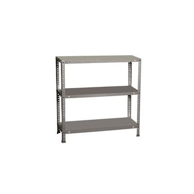 SimonRack Metallregal mit Schrauben Advantage 3 Fachböden mit 75 kg pro Ebene Farbe VERZINKT 900x800x400 mm (Höhe x Länge x Breite) Image