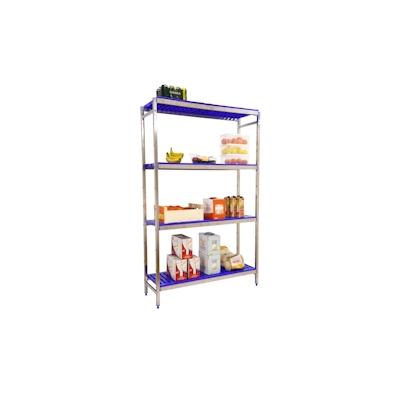 SimonRack Simoninox Edelstahl-Regal Grundregal SIMONINOX 4 Fachböden aus Polypropilen 2000x1660x400 mm (Höhe x Länge x Breite) Image