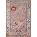 Pink Oushak Oriental Accent Rug Wool Carpet - 4'0"x 5'9"