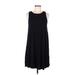 Old Navy Casual Dress - A-Line Scoop Neck Sleeveless: Black Print Dresses - Women's Size Medium