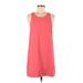 Leith Casual Dress - Mini Scoop Neck Sleeveless: Pink Solid Dresses - Women's Size Medium