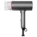 ProfiCare Haartrockner, Hair Dryer, kompakter Haarföhn mit Soft-Touch Gehäuse und Überhitzungsschutz, Cool Shot, Ionisierungsfunktion, 1600 Watt, anthrazit/pink, PC-HT 3073