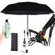 Universal Baby Parasol, Baby Stroller Sun Shade Sun Protection Sun Shade for Strollers, Waterproof Umbrella for Trolley Bike Wheelchair Buggy Fishing, Bicycle Umbrella with Holder Clip Clamp