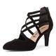 Tamaris Damen Sandaletten, Frauen Sandalen,Sommersandalen,bequem,flach,Sommerschuhe,Freizeitschuhe,offene Schuhe,Strandschuhe,Black,37 EU