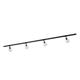 Lindby Track Lighting 1-Phase 'Linaro' dimmable (Modern) in Black Made of Metal for e.g. Living Room & Dining Room (4 Light Sources, E14) from High-Voltage Track Lighting