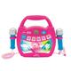 Lexibook Disney Prinzessinnen - Tragbarer Karaoke-Musikspieler für Kinder - Mikrofone, Lichteffekte, Bluetooth, Stimmaufnahme/-wechsel, Wiederaufladbare Batterien,Rosa, MP320DPZ