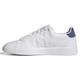 adidas Men's Advantage Premium Leather Shoes Sneakers, FTWR White/FTWR White/Crew Blue, 10 UK