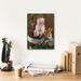 The Holiday Aisle® Brotherton Santa w/ Teddy Bear On Canvas by David Lindsley Print Canvas in Red | 16 H x 12 W x 0.75 D in | Wayfair