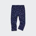 Uniqlo - Toddler's Fleece Star Print Leggings - Blue - 3-4Y