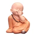 Poupée petit moine Statue de bouddha en résine décoration Zen pour armoire à vin Tv