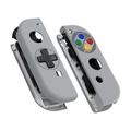 eXtremeRate NS Joycon Hülle & Tasten, DIY-Ersatz Gehäuse Case Grips Skin Shell & Knöpfe Buttons Umbau Kit für Nintendo Switch/Switch OLED Joycon Controller-SNES EU D-Pad-Ver.[KEIN Joy Con]