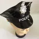 H9ED-Chapeau et badge de policier pour hommes et femmes uniforme de gavroche costume sexuel pour