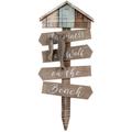 Signes Grimalt Wall Adorno ciondolo Wall Adorno Segnali in legno marrone 4x25x59cm 26124