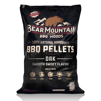 Bear Mountain BBQ Premium All Natural Oak Hardwood Smoker Pellets, 40 Pounds - 40 lb Bag