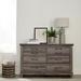 Lakeside Haven Brownstone 6 Drawer Dresser