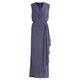 Vera Mont Damen Abendkleid mit Raffung Dark Blue/Silver,44