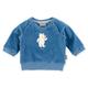 Sigikid Baby-Jungen Classic Langarmshirt aus Bio-Baumwolle T-Shirt, blau/Eisbär, 62