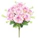 Set of 2 Blush Lavender Artificial Gardenia Rose Flower Stem Bush Bouquet 17in - 17" L x 11" W x 11" DP