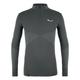 Salewa Zebru Responsive Half Zip Men's Tee, Onyx, L