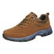 CreoQIJI Shoes Blue Men's Trainers Hiking Shoes Solid Colour Lacing Flat Bottom Comfortable Non-Slip Outdoor Garden Shoes Men's 47 Men's Shoes 44 Waterproof, brown, 12.5 UK