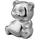 Orton West Unisex Teddy Bear Money Box - Silver