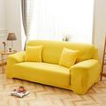 Sofa Covers 3 Seaters Bright Yellow Couch Cover Polyester Spandex Printed Sofa Slipcover Stretch Fabric Sofa Protector Couch Pet Protector,Settee Covers for Loveseat