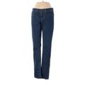 J Brand Jeggings - Mid/Reg Rise: Blue Bottoms - Women's Size 27 - Dark Wash