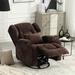 Red Barrel Studio® Tiossem Swivel Rocking Recliner Chair, Manual Glider Rocker Single Sofa Chair for Living Room in Brown | Wayfair