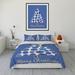 The Holiday Aisle® Aeddon Organic Comforter Set Polyester/Polyfill/Microfiber in Blue | King Comforter + 2 King Pillowcases | Wayfair