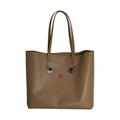 Fendi Pre-owned Womens Hypnoteyes Shopping Tote Bag in Brown Leather Leather (archived) - One Size