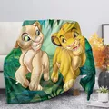 3D Printing Lion King Simba Soft Warm Blanket Plush Throw Sofa Bed Blankets Customized Baby Child