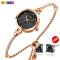 SKMEI Simple Women Quartz Watch Fashion Thin Ladies Watches Casual Female Girl Dress Clock 3Bar