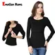 Emotion Moms Autumn Long Sleeve Pregnancy Maternity Clothes Breastfeeding Tops For Pregnant Women