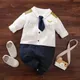 Cotton Newborn Baby pilot clothes plane Rompers New born Boy Romper Onesie Infant Outfit Costume