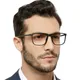 Blue Light Blocking Reading Glasses Men Transparent Computer Eyeglasses Reading Magnifying Eyewear