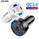 USLION USB Car Charger 20W Type C Fast Charging Auto Mobile Phone Charger Adapter For IPhone 15