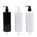 500ml Empty Refillable Lotion Pump Press Bottle Body Wash Bath Shower Gel Shampoo Liquid Toiletries