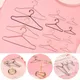 10Pcs Metal Cute Mini Hangers Doll Hangers Doll Dress Clothes Hangers for 1/6 Doll Clothes Hangers