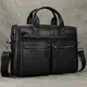 Luufan Men's Business Briefcase Fit 15" PC Genuine Leather Handbag Real Leather Male Laptop Handbag