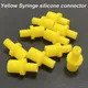 Yellow Syringe silicone soft pumping air hollow joint part rubber connector 4 4.0 4mm ciss inkjet