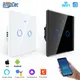 Smart Switches 1/2/3 Gang Wifi Touch Light Switch Wall Sensor Switches Tuya Control Smart Life