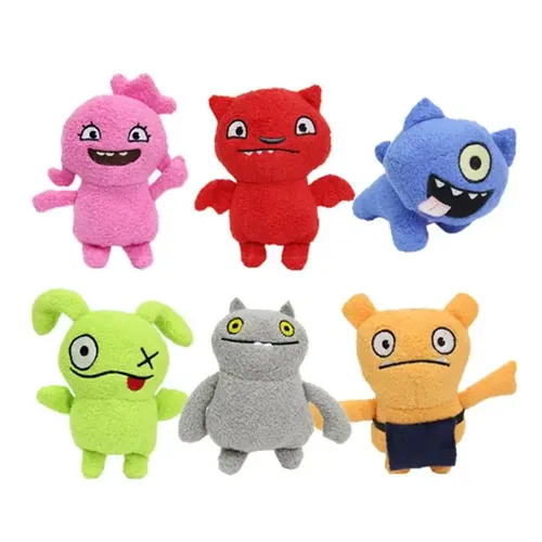 Neue hässliche Monster Puppe Plüsch Spielzeug Cartoon Anime Kinderspiel zeug Stofftier Regenbogen
