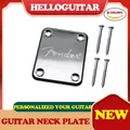 Gitarre Neck Platte Standard 4 Löcher mit Schrauben Kompatibel mit Strat Tele Elektrische Gitarre