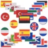 Europäische Länder National flaggen Patch EU Mitglieds taaten Runde gestickte Applikationen Eisen